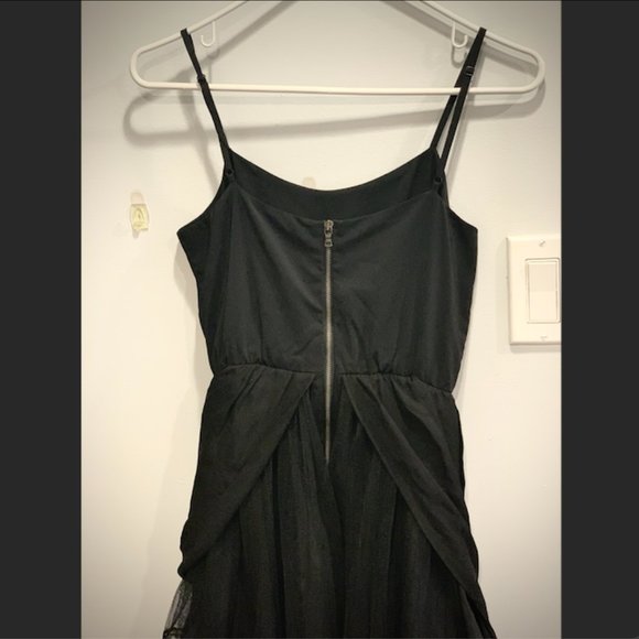 Authentic Alice & Olivia SUZE PUFF DRESS Tiered Lace Tulle Silk Dress $895.00 - Picture 13 of 16